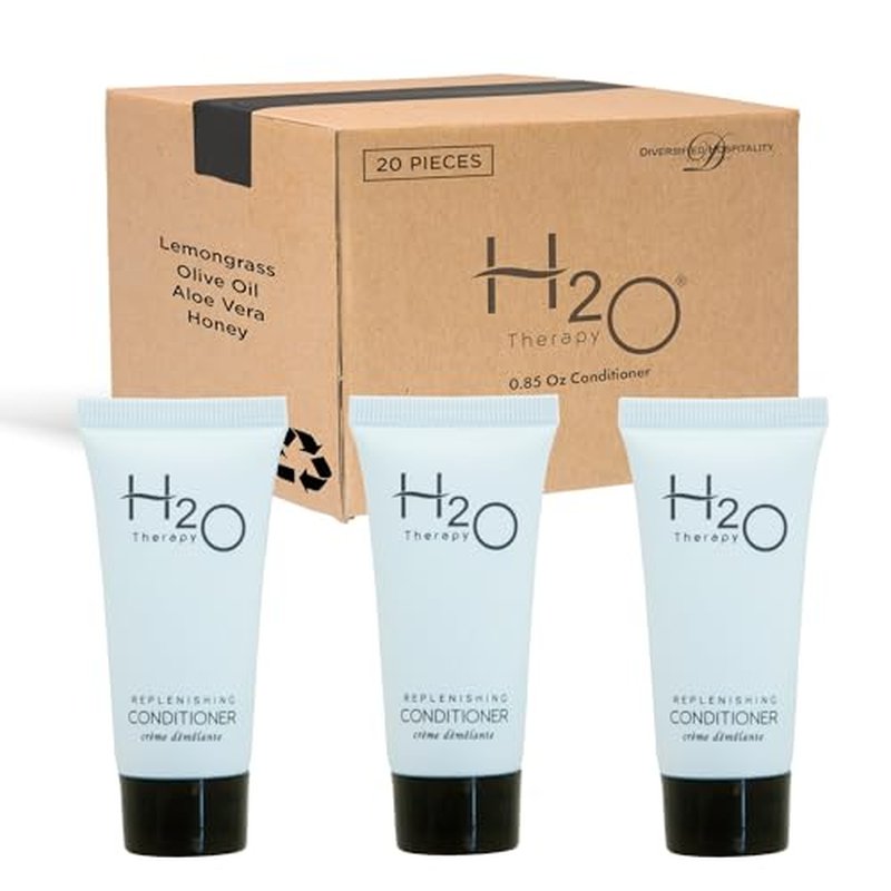 H2O Therapy Conditioner, Travel Size Hotel Hospitality, 0.85 oz (Case of 20)