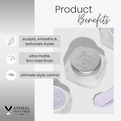 Platinum Whipped Taffy 20 | Matte Defining Paste | Delivers An Ultra-Matte, Firm Hold Finish | Sculpts, Smooths & Texturizes Styles | All Hair Types