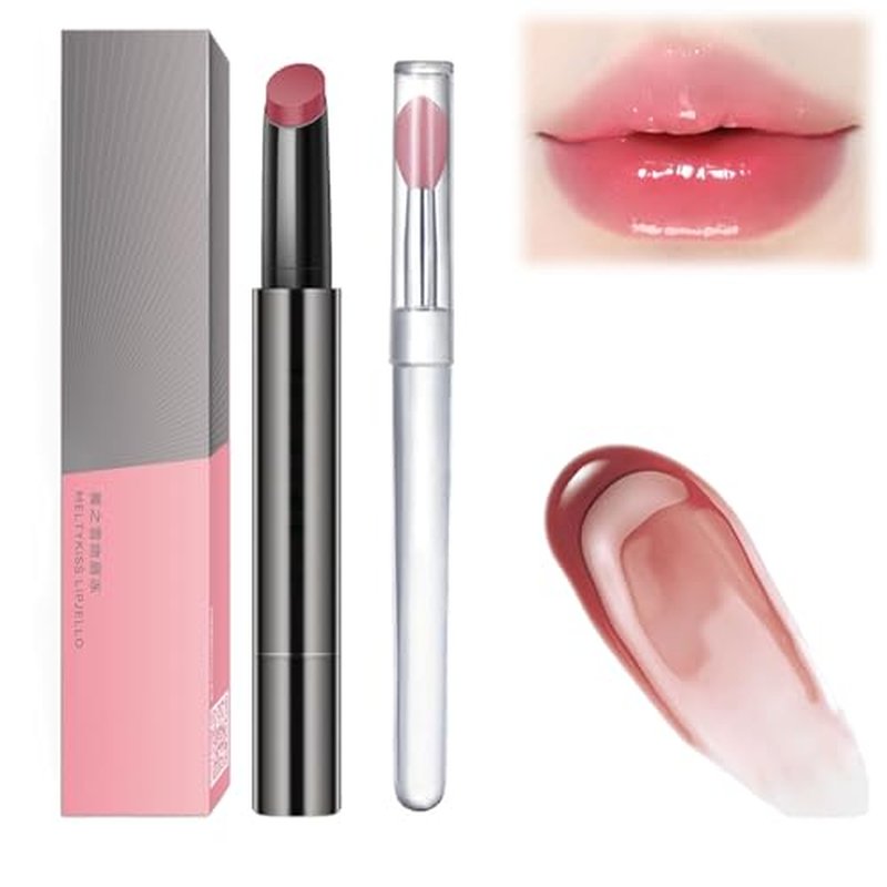 Aztk Meltykiss Jelly Gloss Lipstick, Aztk Jelly Gloss Lipstick, Aztk Moisturizing Melty Kiss Lip Jelly,Jelly Lip Gloss, Long Lasting Waterproof Non-Fading Lipstick Lip Gloss (101)