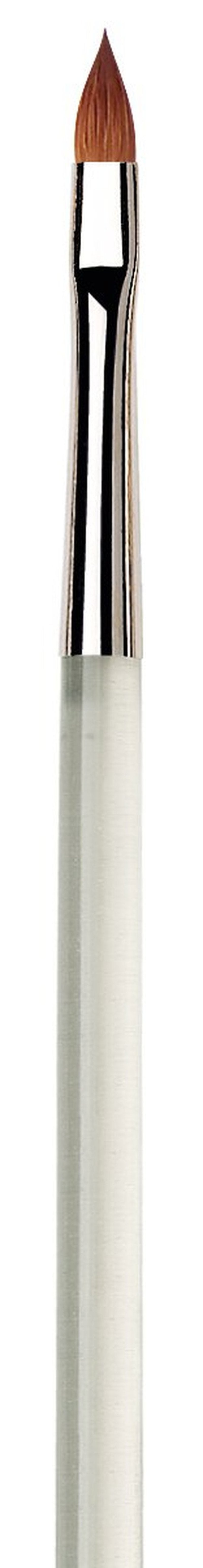 da Vinci Nails Series 18140 Acrylic Technique Nail Brush, Pointed Oval Kolinsky Red Sable with Plexiglass Handle, Size 4