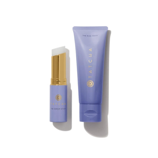 TATCHA Serum Stick & Rice Wash Duo | Hydrating Balm & Gentle Cleanser