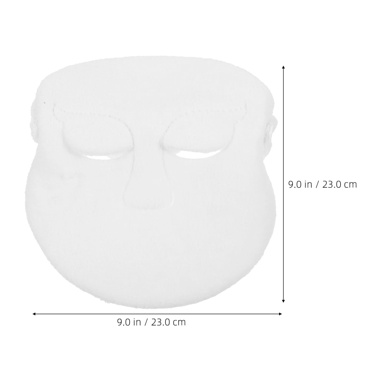 SAFIGLE Hot Cold Compress Face Towel Mask 9.05X9.05In Thickened Double-Layer Reusable Facial Steamer Towel with Secure Fit Rope for Skin Care Steam Therapy
