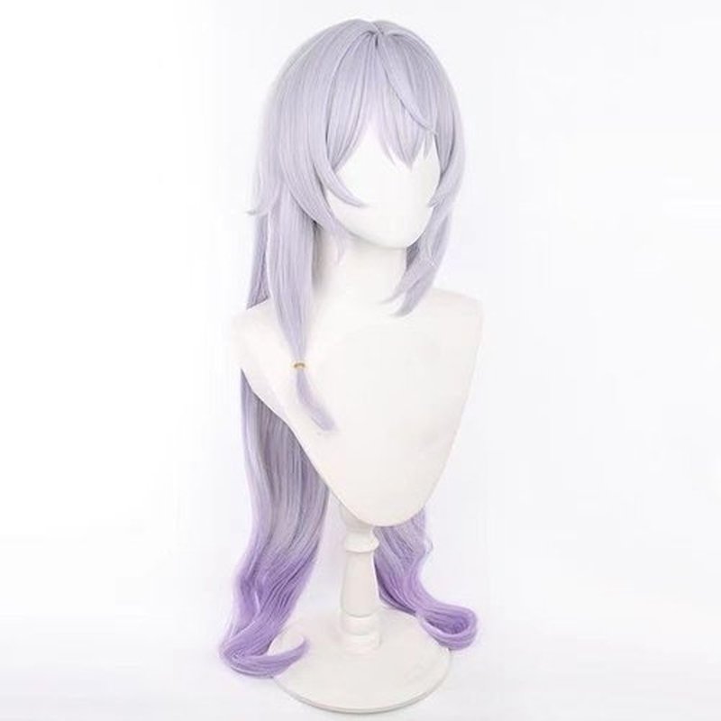 Gorgewg for Black Swan HSR Cosplay Wig Star Rail Long Straight Purple Roleplay Costume Wigs Synthetic Hair for Women