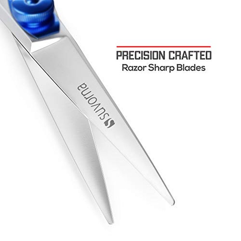 Suvorna Hair Scissors - Shears for Hair Cutting - Hair Cutting Scissors Professional- Scissors for Barbers, Salons, Hairdressers - Made of 6.5" Japanese Stainless Steel and Extremely Razor Sharp Edge.