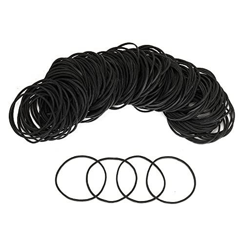 Tattoo Rubber Bands,300PCS Black Rubber Loop Elastic Professional Silicone Rubber Tattoo Accessories for Tattoo Coil Machine Gun Tubes Needles Tip Supply (black)