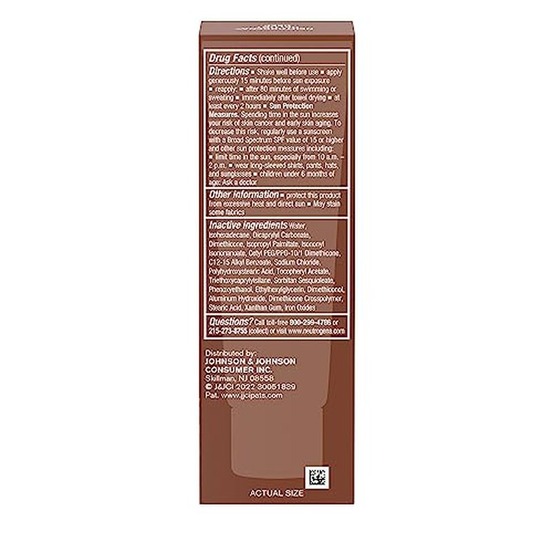 Neutrogena Purescreen+ Tinted Sunscreen for Face with SPF 30, Broad Spectrum Mineral Sunscreen with Zinc Oxide and Vitamin E, Water Resistant, Fragrance Free, Deep, 1.1 fl oz