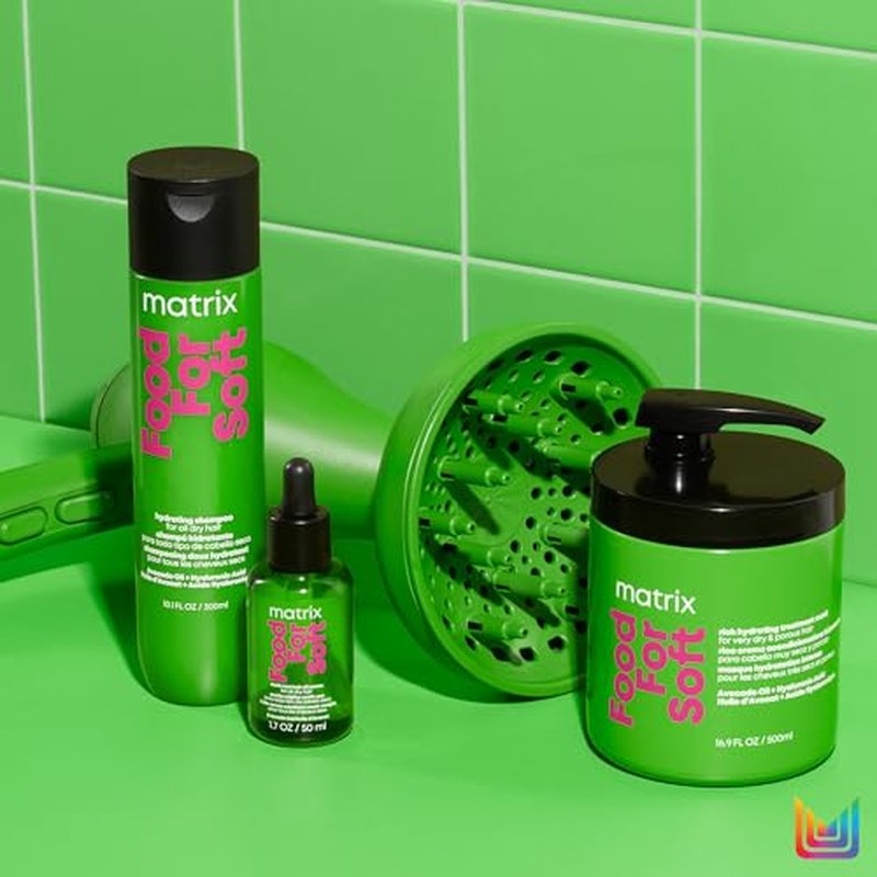 Matrix Food For Soft Conditioner | Hydrates & Detangles Dry, Brittle Hair | Moisturizes, Softens & Smooths | With Avocado Oil & Hyaluronic Acid | Suitable for Color Treated and Natural Hair | Vegan