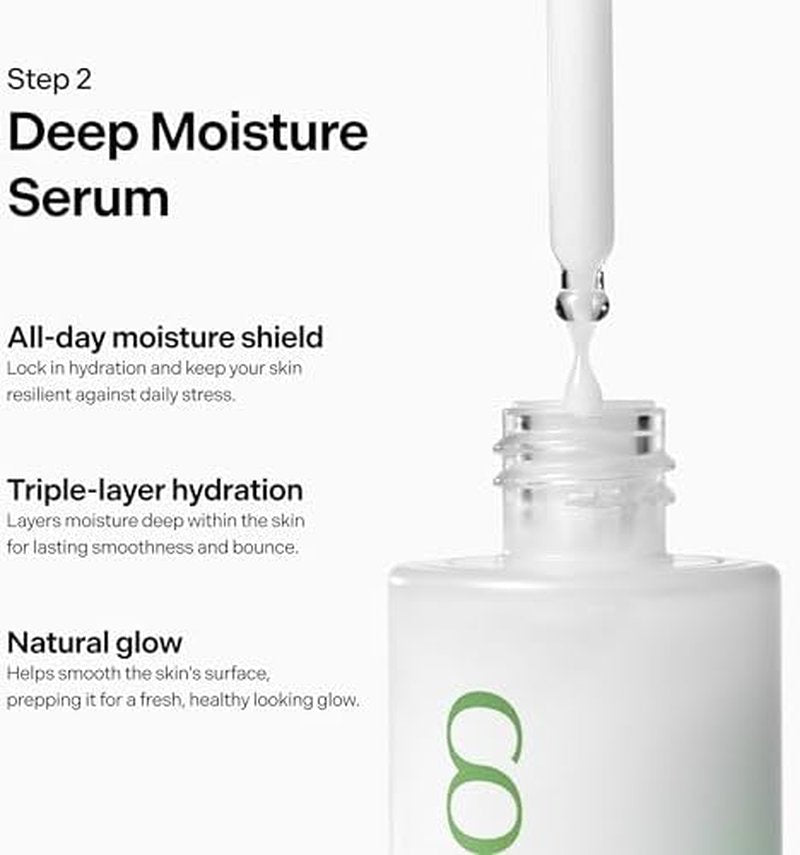 Hydration Toner & Deep Moisture Serum Set - Korean Skincare Essentials for Refreshing Skin