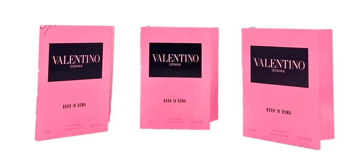 Valentino Born in Roma EDP Sample WOMEN Spray Partially filled Mini SMALL Perfume SET OF 3 (1513)