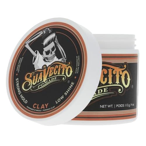 Suavecito Pomade Firme Clay - Strong Hold Hair Clay For Men - Low Shine Matte For Natural Texture Hairstyles