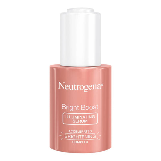 Neutrogena Bright Boost Illuminating Face Serum with Neoglucosamine & Turmeric Extract for Even Skin Tone, Resurfacing Serum for Face to Reduce Dark Spots & Hyperpigmentation, 0.3 fl. oz