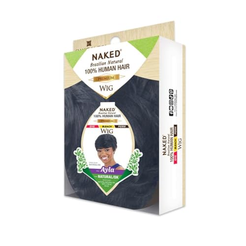 Shake-N-Go Naked 100% Brazilian Natural Human Hair Premium Wig - Ayla (Color:GREY)