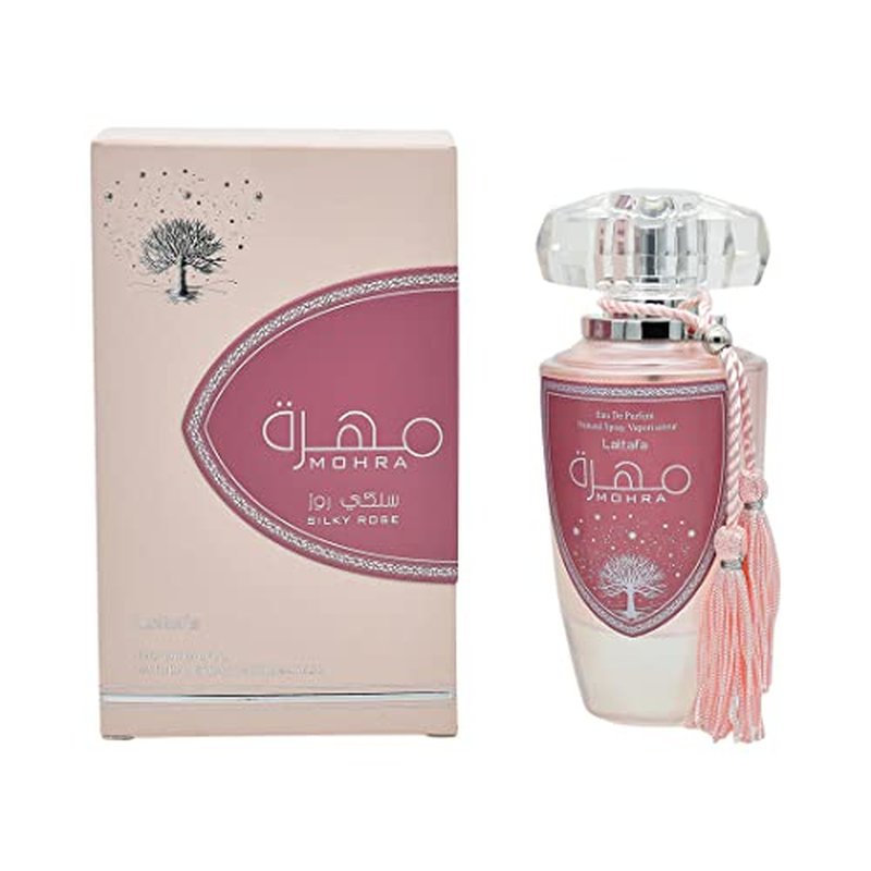 LATTAFA MOHRA SILKY ROSE PERFUME For Women 100ml | Extra Long Lasting Luxury Perfume Scent | Eau De Parfume | All Day Fragrance |