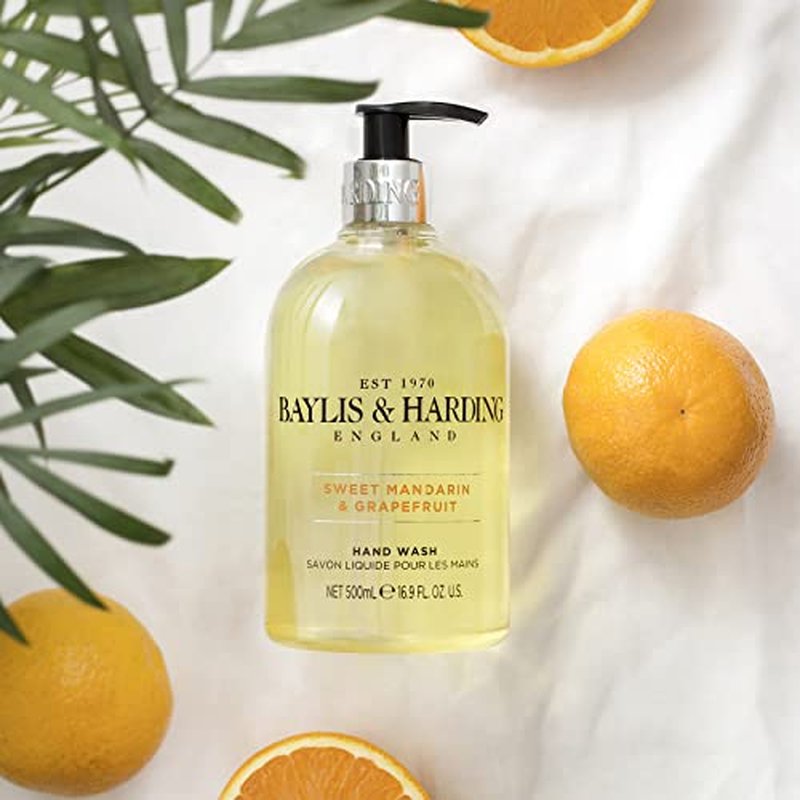Baylis & Harding Pink Magnolia & Pear Blossom 16.9 Ounces Hand Wash,16.9 Ounce(Pack Of 3)
