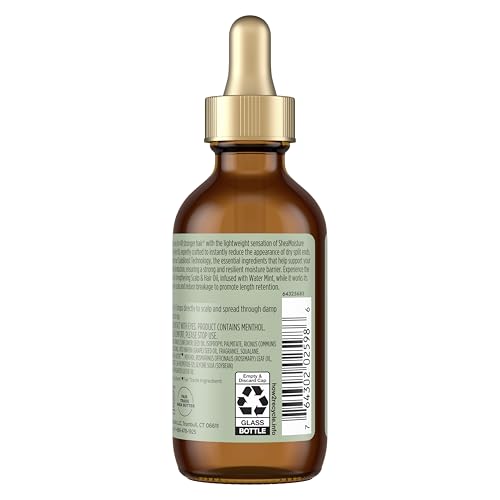 Shea Moisture Strengthening Scalp & Hair Oil Rosemary & Vegan Collagen To Protect The Scalp And Strengthen Hair With ScalpBoost Technology For A Cooling Sensation With ScalpBoost Technology 2 Fl Oz
