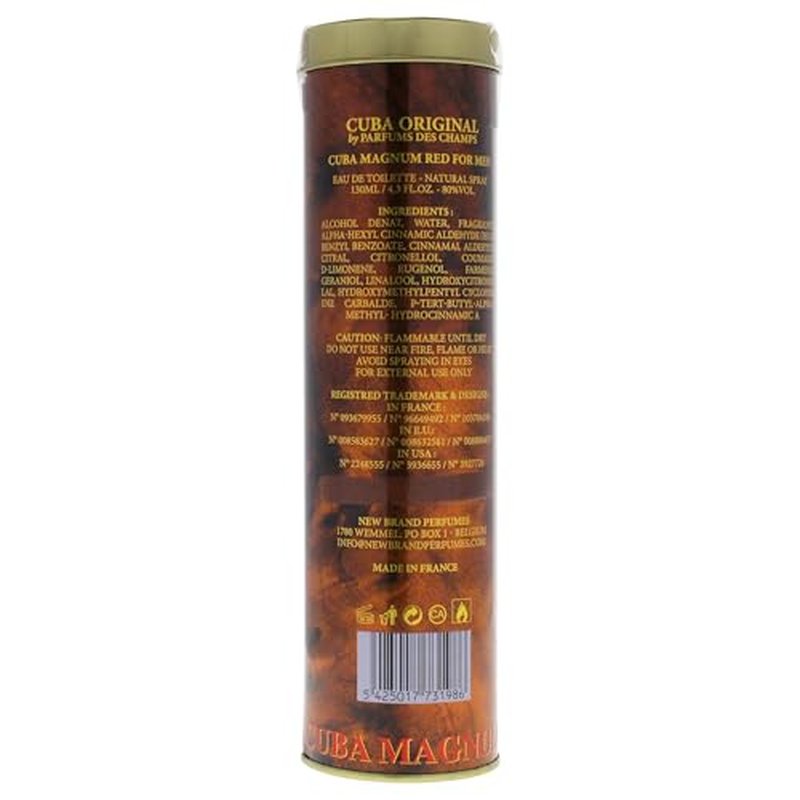 Cuba Magnum Red By Cuba For Men, Eau De Toilette Spray, 4.2-Ounce Bottle,152257