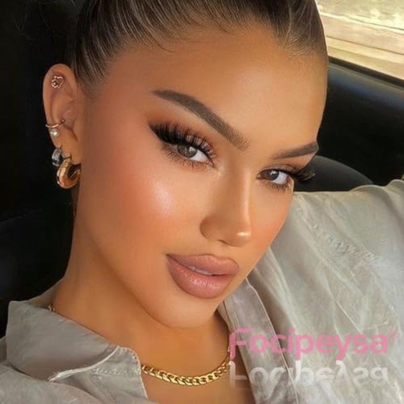 Focipeysa Manga Lashes Wispy Eyelash Anime Lashes Natural Cat Eye False Eyelashes Japanese 3D Cosplay Lashes that Look Like Lash Clusters (12mm 8 Pairs)