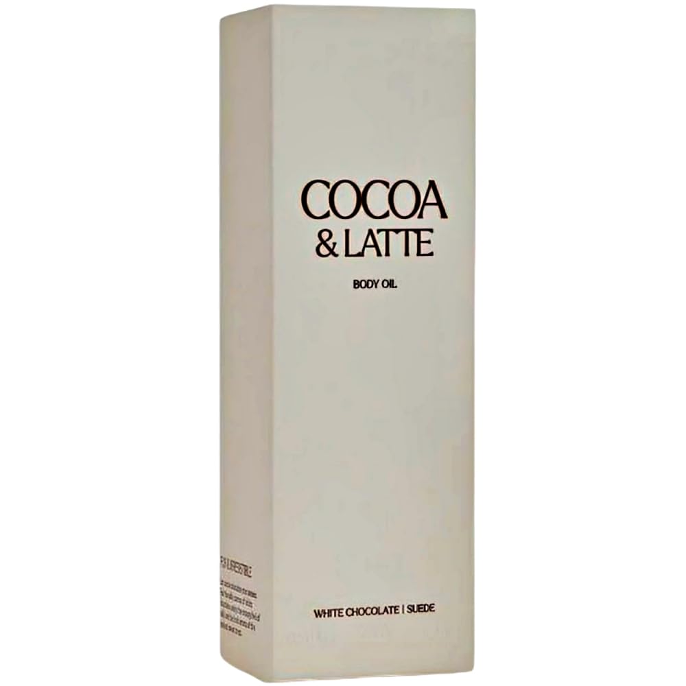Zara Cocoa & Latte Body Oil for Women Sweet Creamy Chocolate Vanilla and Suede Scent 50ml (1.7 fl. oz.)