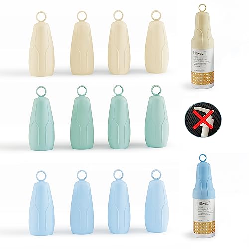NELSHP Travel Bottle Covers,10 Pack Silicone Travel Size Container Sleeves,Stretching Travel Accessories for Shampoo Lotion Conditioner Wash Body Bottles