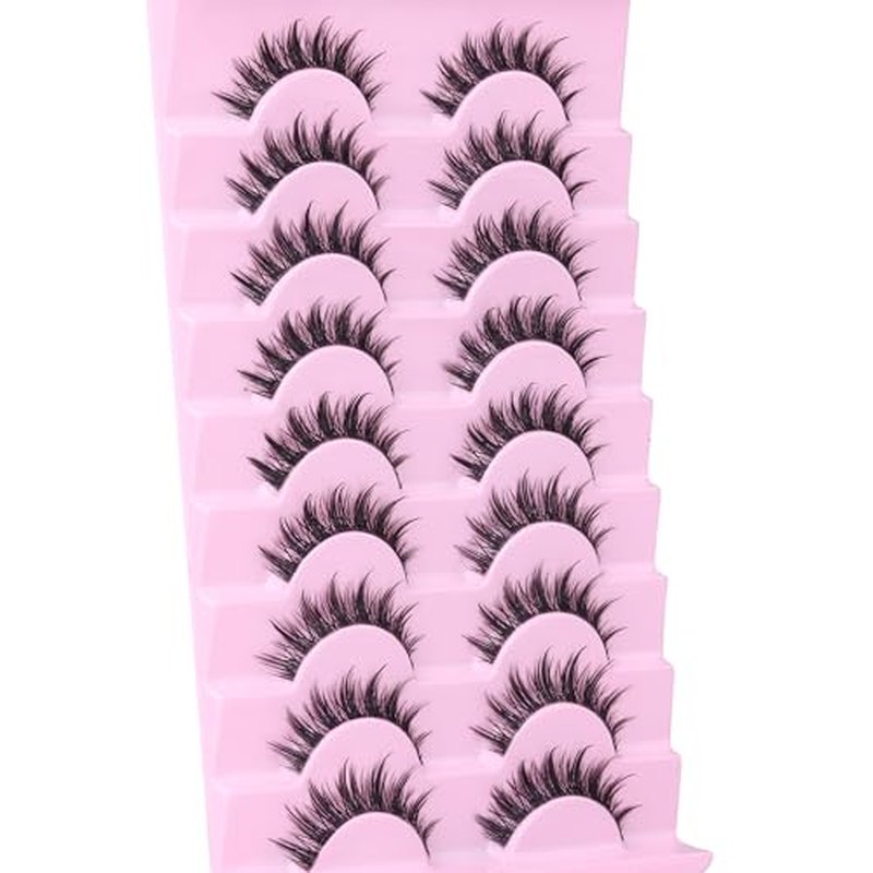 Manga Lashes Wispy False Eyelashes 3D Natural Eye Lashes Spiky Fake Lashes Anime Lashes Natural Look Chinese Makeup Lashes Pack by ALPHONSE