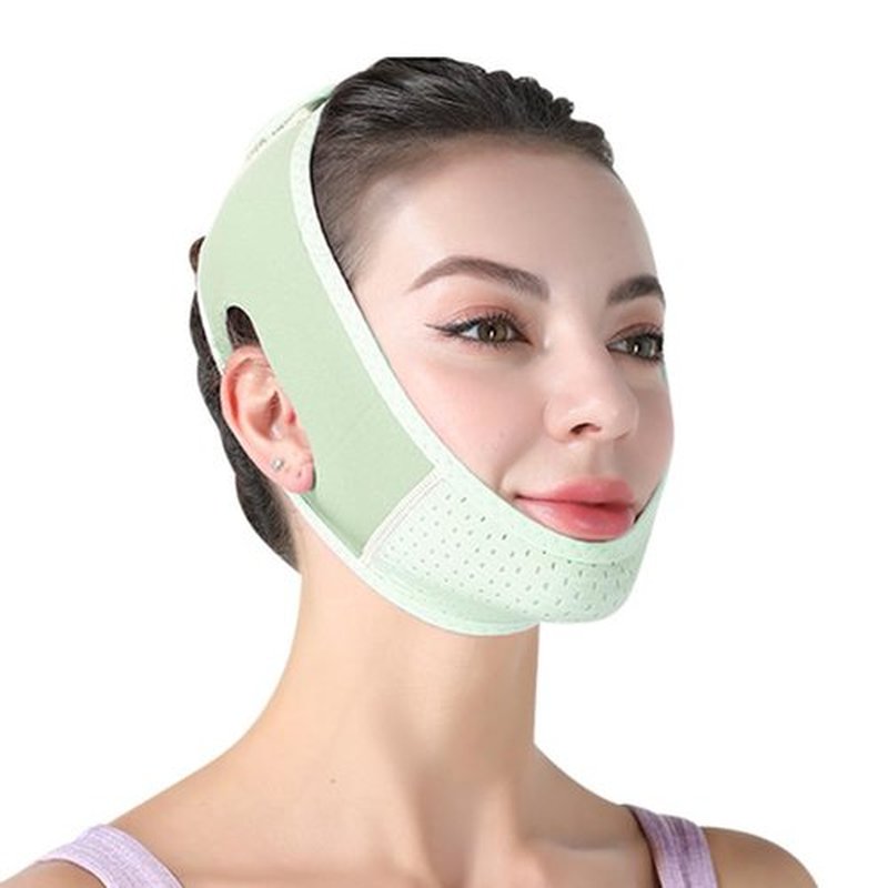 BOTHS58*18cm 1pcs V-Shaped Face with Lifting Mask Breathable Chin Lift Anti-Wrinkle Sleeping Mask with Skin Firming Face Lifting Band