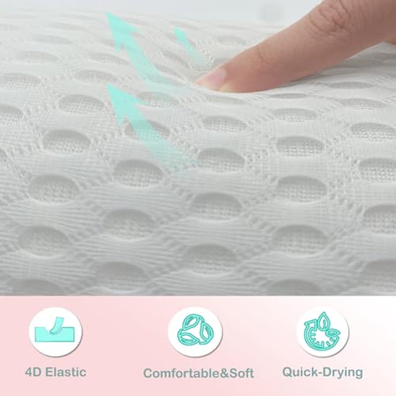 Bath Pillows for tub,Home Spa Pillows for Bathtub, Hot Tub,Head and Neck Support with 2 Strong Suction Cups,Green