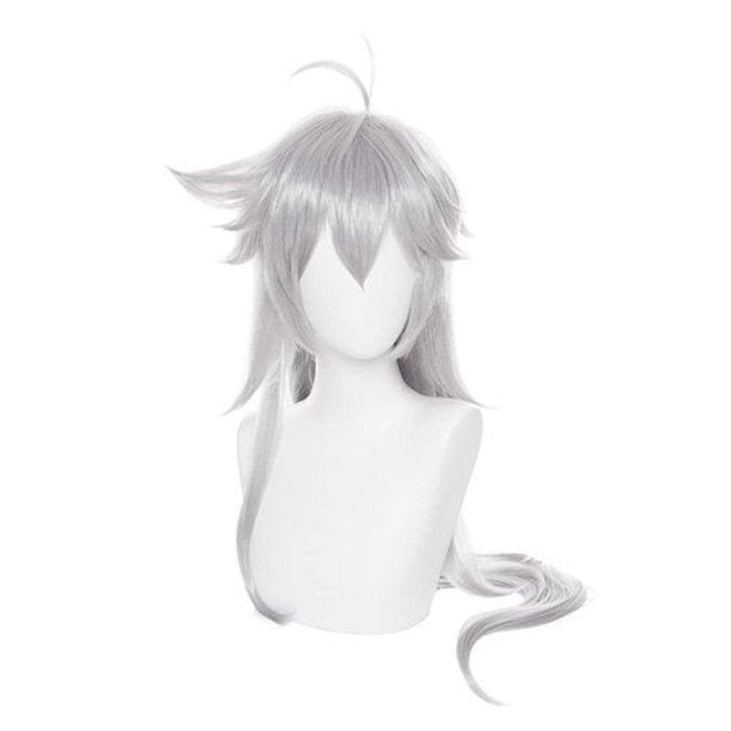 Mystylecos Anime Razor Cosplay Wigs Genshin Impact Silver White Wig Long Layered Fluffy Cosplay Wig