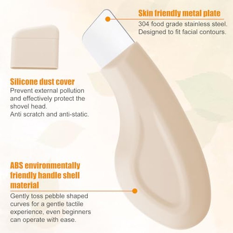 PAGOW Blackhead Remover Tools, Silicone Nose Blackhead Remover, Deep Clean Skin Spatula, Mild and Safe Face Scraper for Men and Women (1 Pcs, Beige)