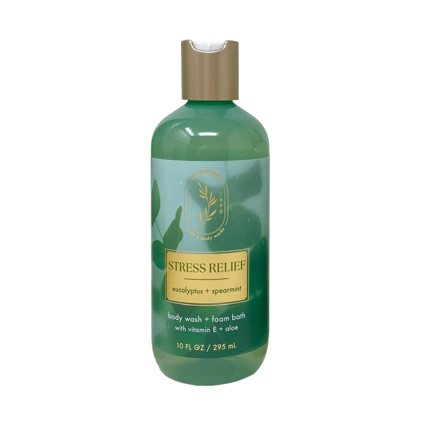 Bath & Body Works Aromatherapy Stress Relief Eucalyptus Spearmint - 2 Body Wash + Foam Bath - with a Fresh Forest Bar Soap