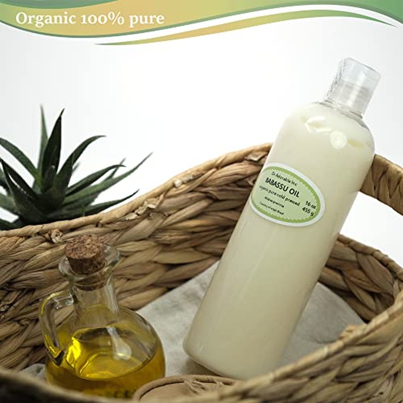 Dr Adorable - 32 oz - Babassu Oil - 100% Pure Cold Pressed Natural Organic