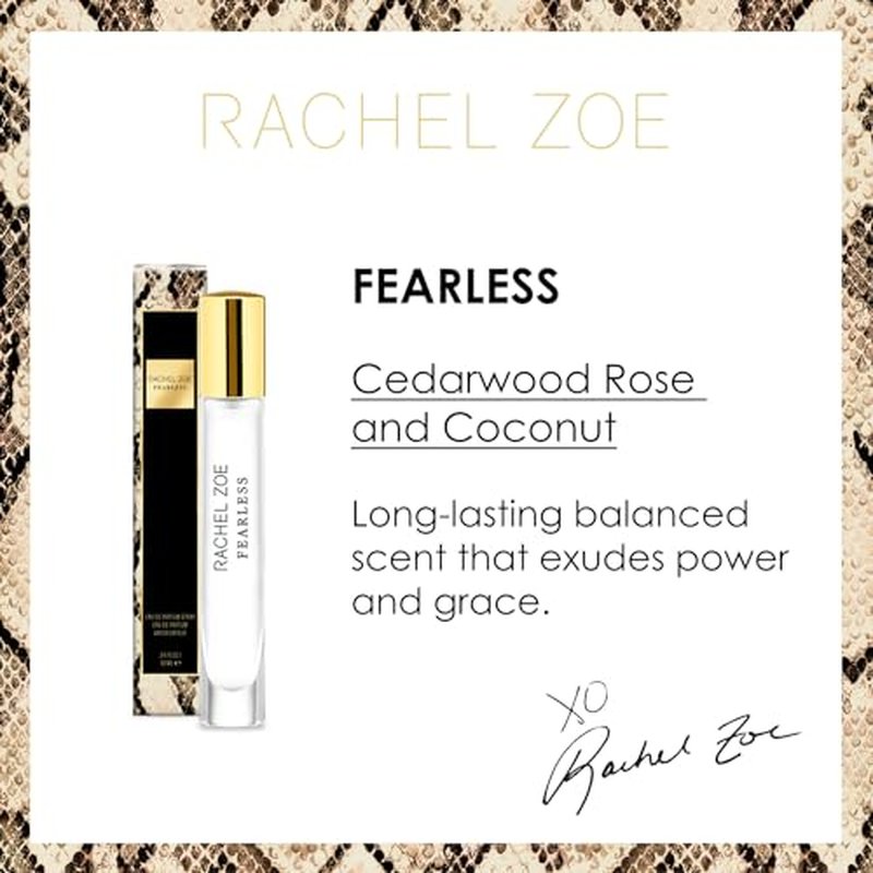 Rachel Zoe Fearless - 0.34 oz Eau de Parfum Mini Spray - Perfectly Balanced Feminine Perfume for Women - Awaken the Senses with a Lasting Signature Designer Scent