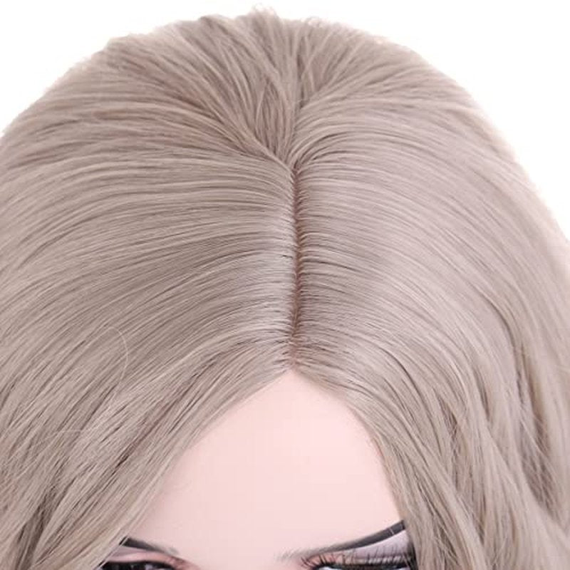 BERON 14 Inches Hot Pink Wig Short Curly Bob Wig Hot Pink Wigs Charming Women Girls Beach Wave Wigs for Daily Party Wig Cap Included