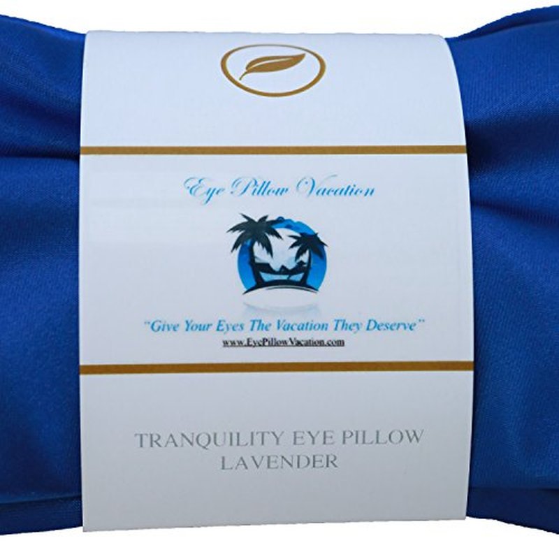 Lavender Eye Pillow - Migraine, Stress & Anxiety Relief - #1 Stress Relief Gifts for Women - Made in The USA, Organic Flax Seed Filled! (Emerald Green - Organic Cotton)