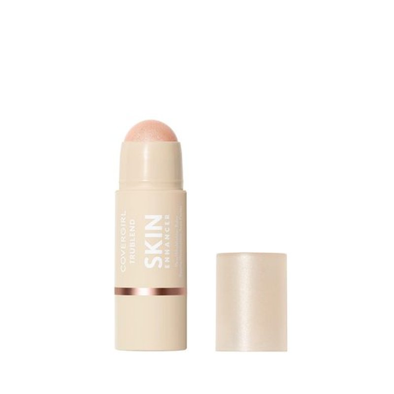 CoverGirl Trublend Skin Enhancer Balm Stick, 310 Moonlight, Highlighter, Vegan Formula, Easy to Use, Glides on Effortlessly, Non-Greasy, Doesn't Crease, 0.21oz
