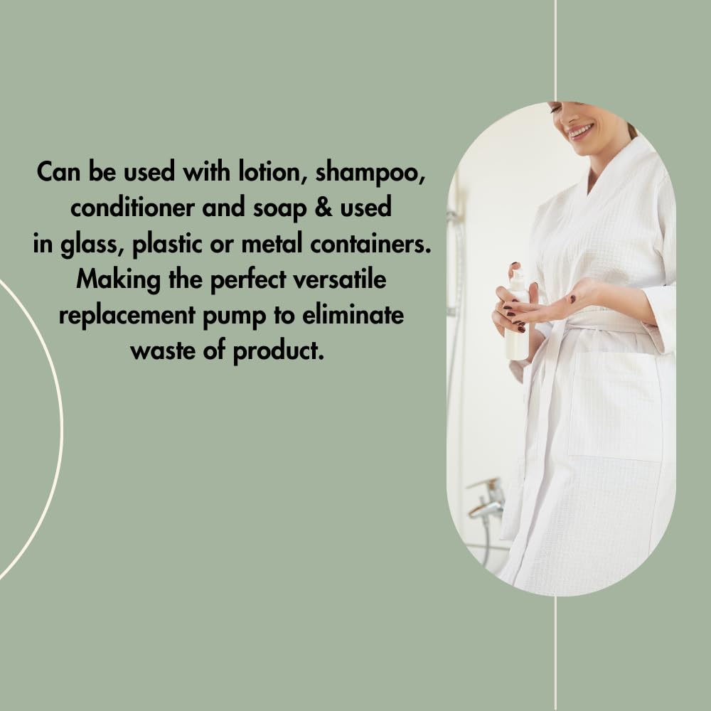 Speak Naturals Soap Bottle Pumps - Fits 32 oz Castille Bottles (Pack of 2)