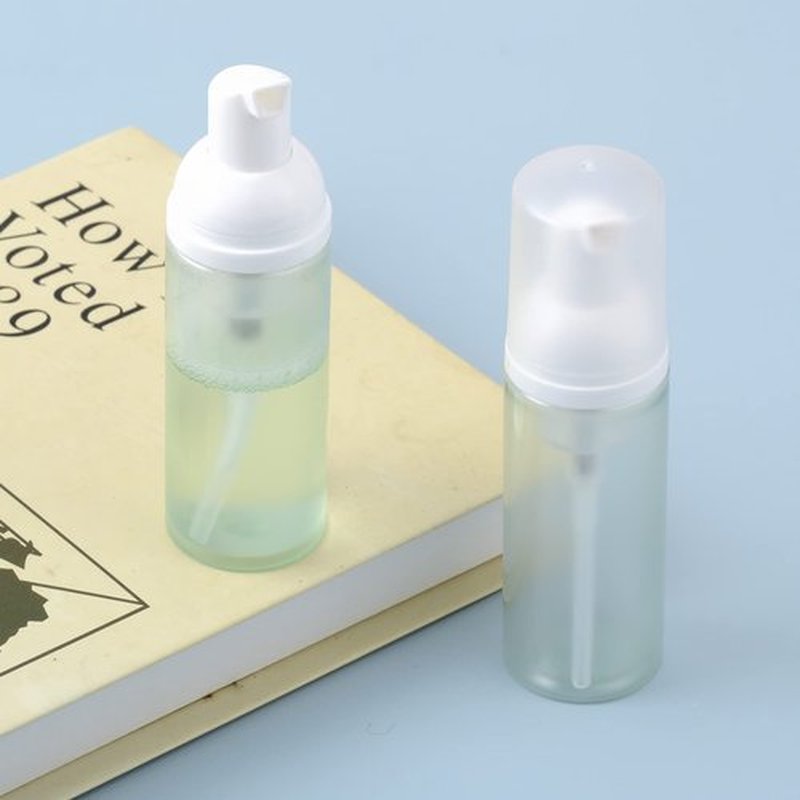 Owlyee 2oz Foam Bottle (3PCS) Empty Foaming Pump Dispenser for Hand Soap, Lash Cleanser, Shampoo to Travel (60ml, White&Green)