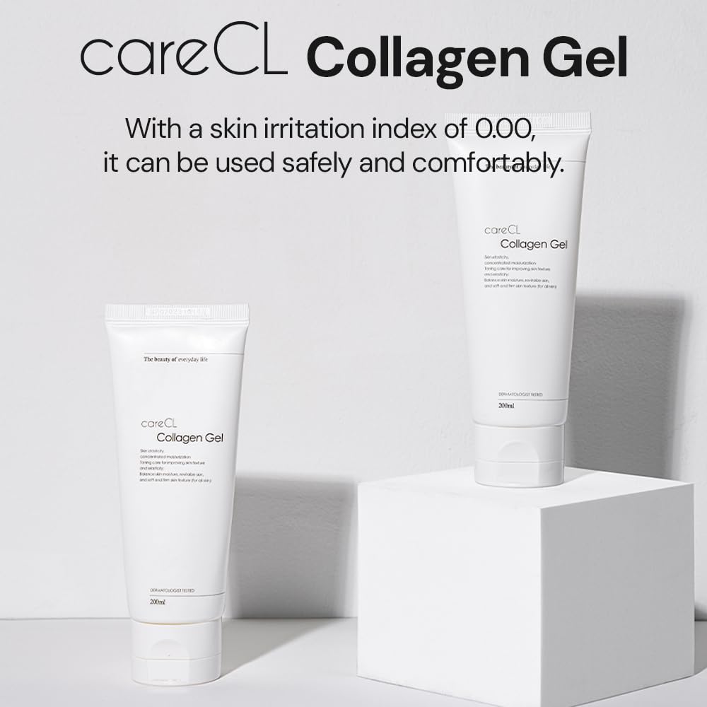 ZIOSTAND careCL Collagen Gel – Hydrating & Firming Collagen Booster with Edelweiss Extract | Soothing Moisture Gel for Glowing, Elastic Skin | Dermatologist Tested | 200ml