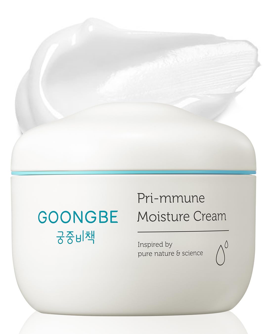GOONGBE Pri-mmune Deep Moisture Cream - Korean Baby Moisturizer with Ceramide & Amino Acid - Skin Protectant 72hrs Moisturizing Cream for Face and Body - For Chafed & Sensitive Skin - 3.38oz.