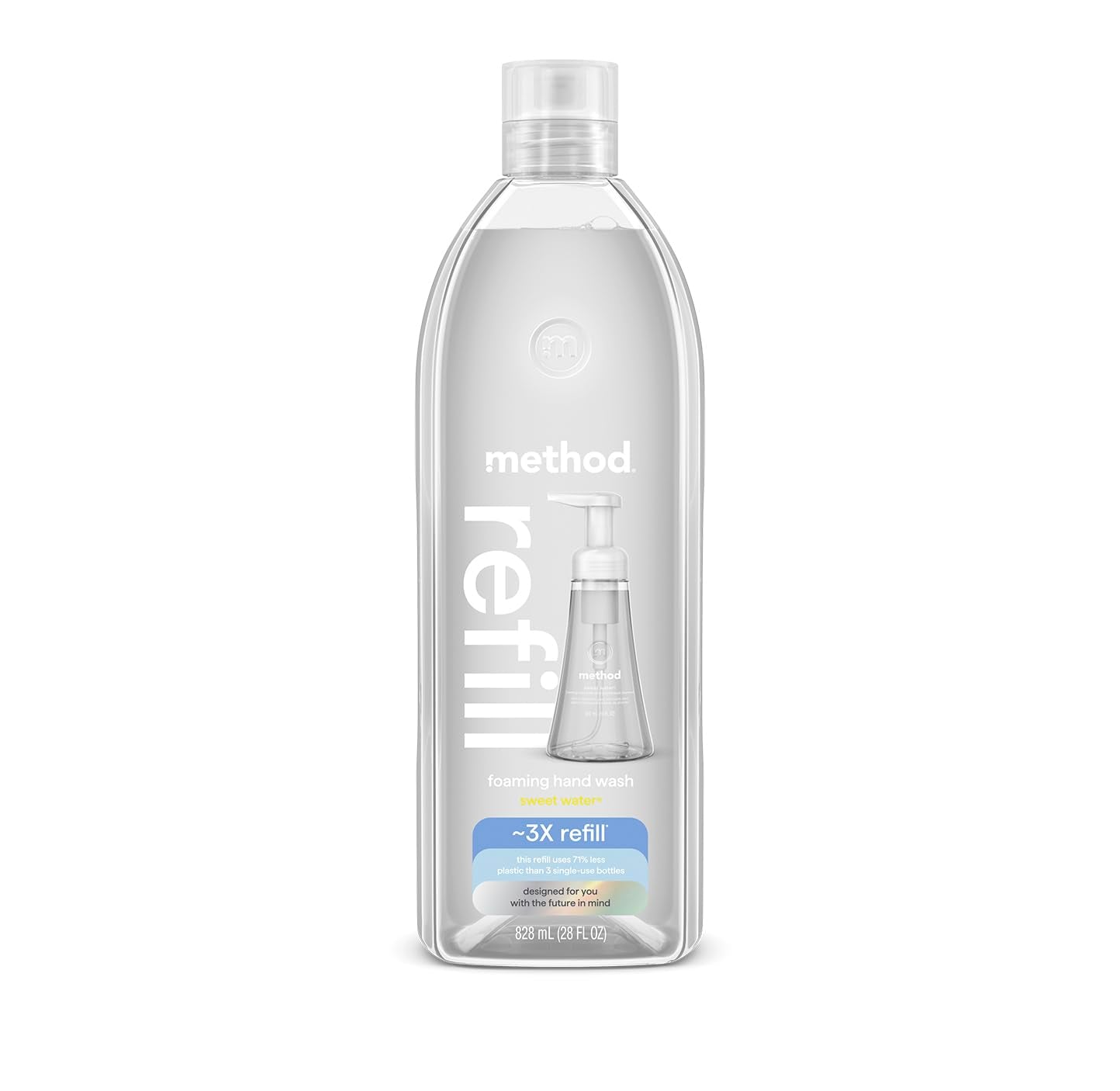 method Foaming Hand Wash Refill, Sweet Water, 28 fl oz