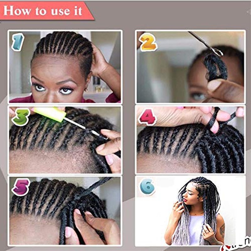 Ombre Jumbo Braids Hair Extensions Afro Twist Braids Kanekalon Jumbo Braiding Box Braid Crochet Hair Synthetic Braiding Hair 24 Inch 100G/Bundle - 3 Bunble Black/Blue/Silver Grey