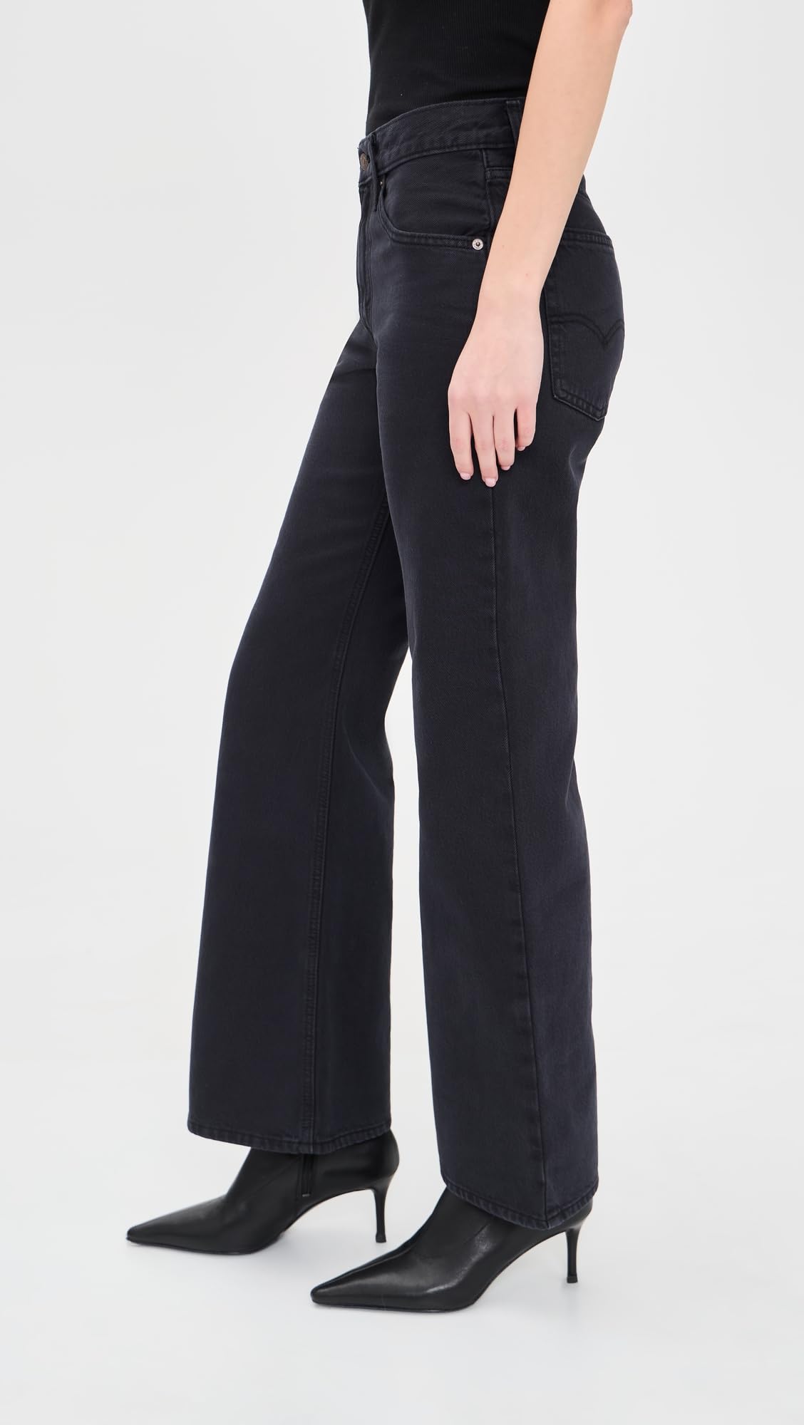 Levi's® Womens Loose Bootcut, Chipped Black Oyster, Size: 23, Inseam: 31