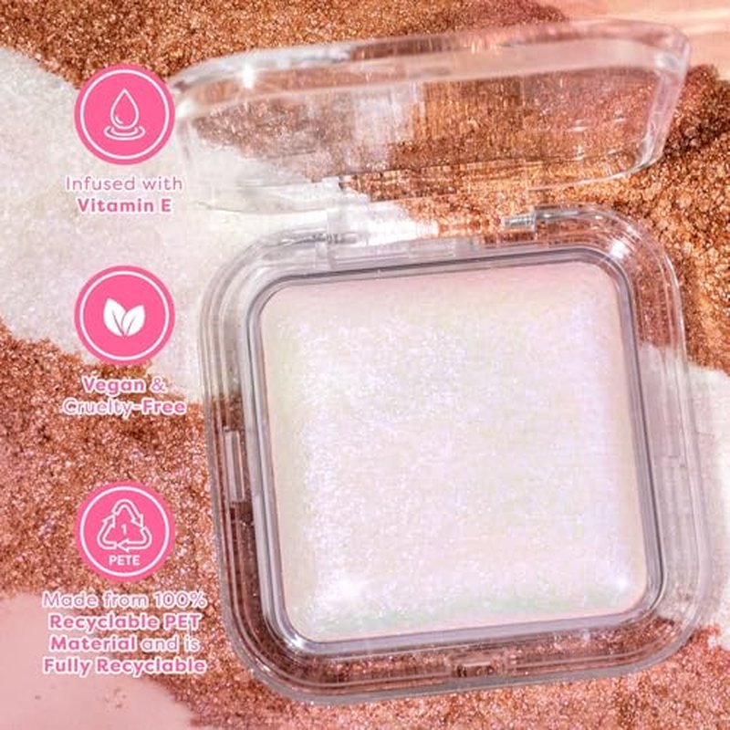 Profusion Cosmetics Holo Beam Holographic Highlighter, Intense Color Shifting Glitter with Buildable Glow for Festival Looks (Aura, 1)