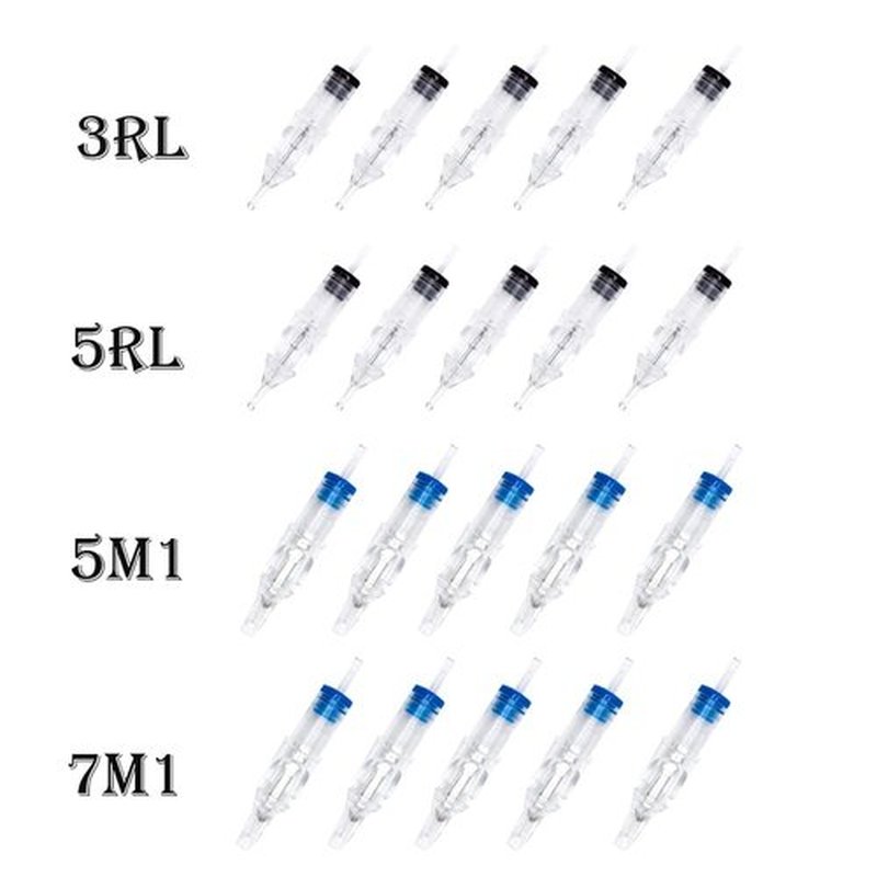 CHIITEK Handpoke Tattoo Kit Metal Manual Tattoo Kit DIY Tattoo Tool Kit For Home Use With Tattoo Ink 20PCS Tattoo Cartridge Needles Green