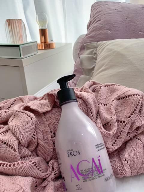 natura - Ekos Castanha (Brazil Nut) Renourishing Body Lotion - Anti-Dryness - Deep Skin Hydration Moisturizer - Vegan Skin Care - Brazilian Beauty Secrets - Self Care & Body Care - 13.5 fl oz (400ml)