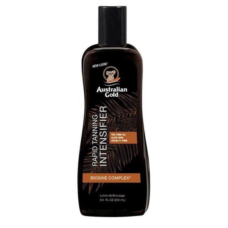 Australian Gold Rapid Tanning Intensifier Lotion, 8.5 Fl Oz | With Tea Tree Oil and Aloe Vera | Vitamin E (Pack of 3)