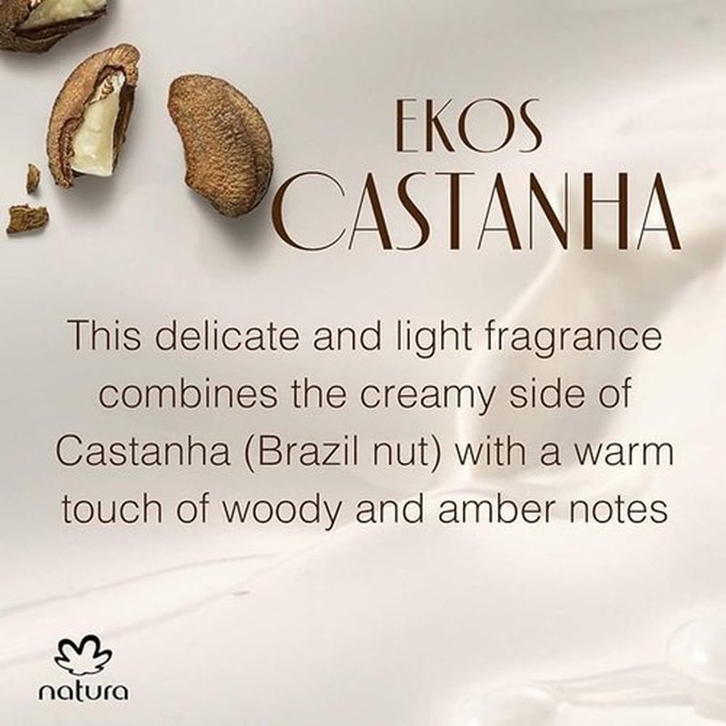 natura - Ekos Castanha (Brazil Nut) Renourishing Liquid Hand Soap - Anti-Dryness - Coconut Derived Cleanser - Vegan Skin Care - Brazilian Beauty Secrets - Self Care & Body Care - 8.4 fl oz (250ml)