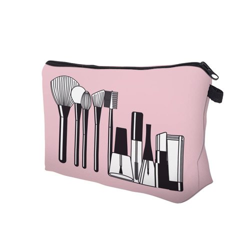 LOOMILOO Cosmetic Bag for Women, Adorable Roomy Makeup Bags Travel Water Resistant Toiletry Bag Accessories Organizer (L2-55248)