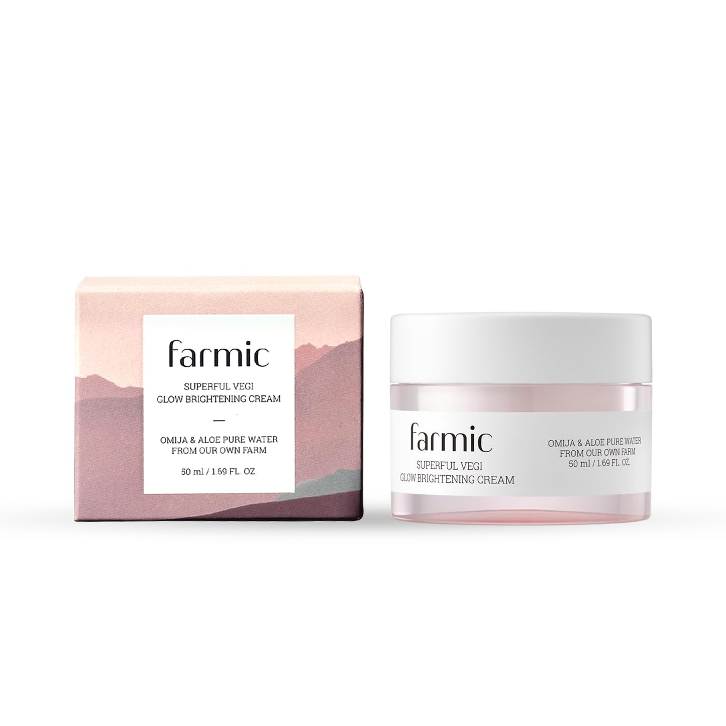 FARMIC Superful Vegi Glow Cream (1.69 fl oz) Rich, Long-Lasting Hydration, Deep-Absorbing Facial Cream for Dry and Sensitive Skin