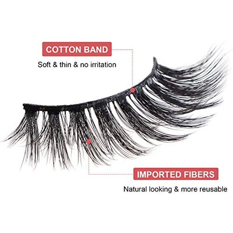 30 Pairs Lashes, New 6 Style Eyelashes Natural Look to Dramatic Long False Eyelashes, Handmade Reusable Fake Eyelashes (30 Pairs with Portable Boxes)