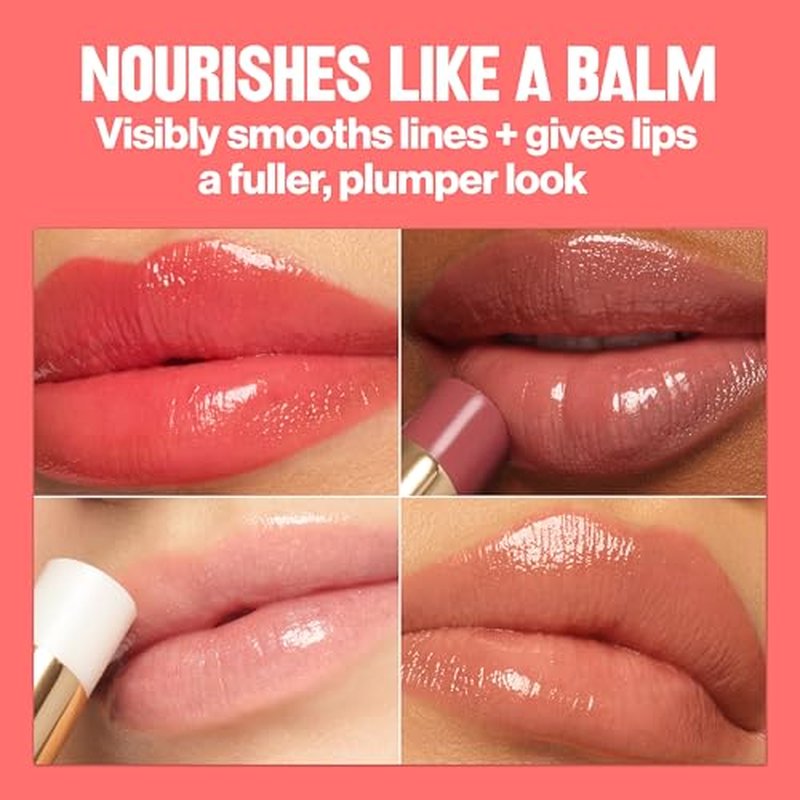 REVLON Super Lustrous Glass Shine Balm, Hydrating Tinted Lip Balm, Sheer, Glossy Shiny Finish, 001 Sparkling Quartz, 0.11 oz